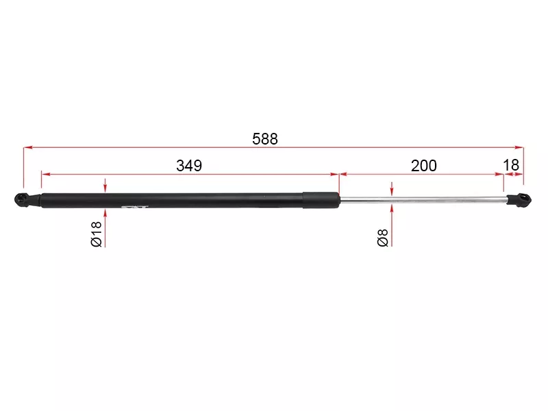Амортизатор крышки багажника Toyota Ractis 05-10 (Справа=Слева) - Артикул ST689500W401 - Производитель Sat - Фото, Отзывы, Цены 