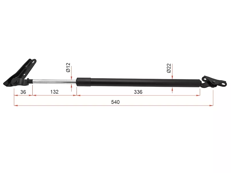 Амортизатор крышки багажника Toyota Nadia 98-03 (Справа) - Артикул ST6895044040 - Производитель Sat - Фото, Отзывы, Цены 