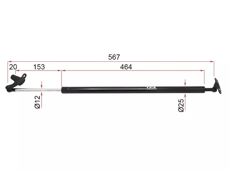 Амортизатор крышки багажника Toyota Alphard (H10) 02-08 (Справа) - Артикул ST6895058013 - Производитель Sat - Фото, Отзывы, Цены 
