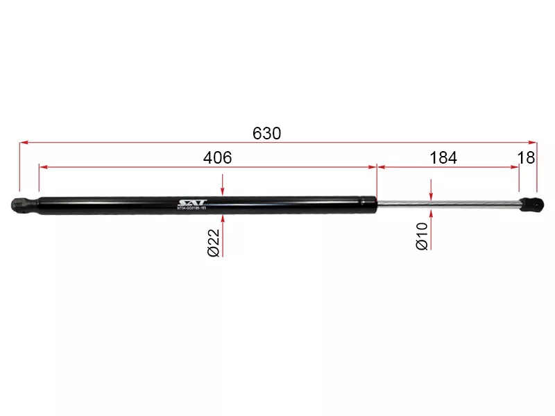 Амортизатор крышки багажника Toyota Highlander 13-20 (Справа=Слева) - Артикул ST689600E100 - Производитель Sat - Фото, Отзывы, Цены 