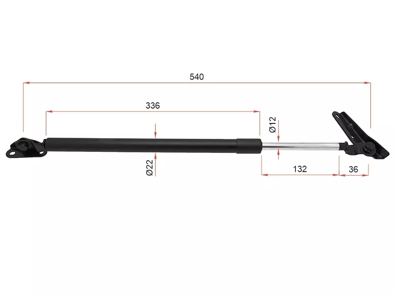 Амортизатор крышки багажника Toyota Nadia 98-03 (Слева) - Артикул ST6896044040 - Производитель Sat - Фото, Отзывы, Цены 