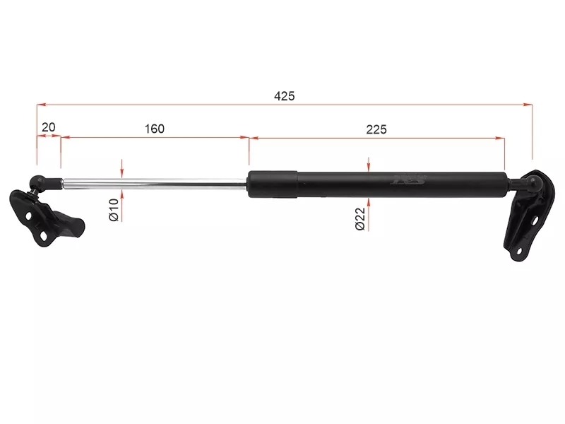 Амортизатор крышки багажника левый -ST6896044070 Sat для TOYOTA IPSUM