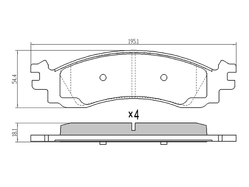Колодки тормозные передние -ST6L2Z2001A Sat для FORD EXPLORER