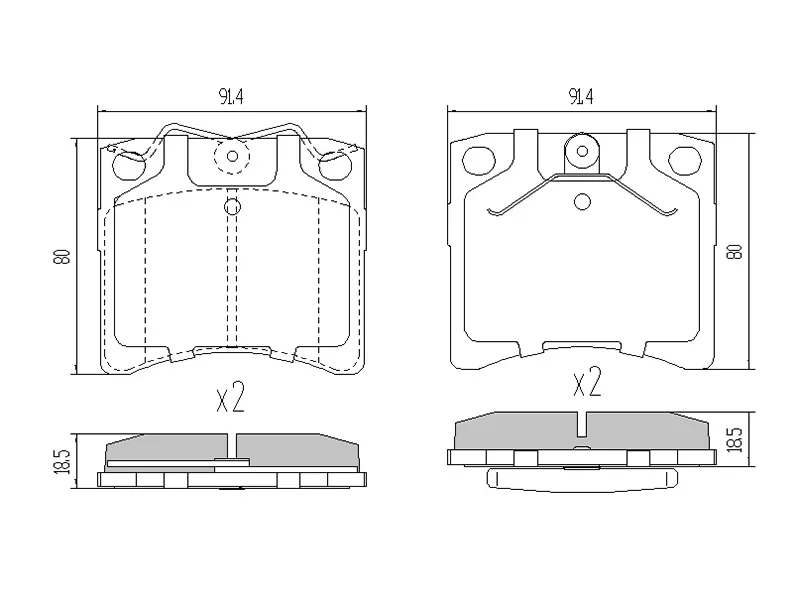 Колодки тормозные (Спереди) Volkswagen Transporter 90-03 - Артикул ST701698151H - Производитель Sat - Фото, Отзывы, Цены 