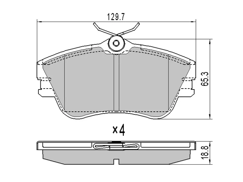 Колодки тормозные передние (R15) -PBP970 Patron для VOLKSWAGEN TRANSPORTER