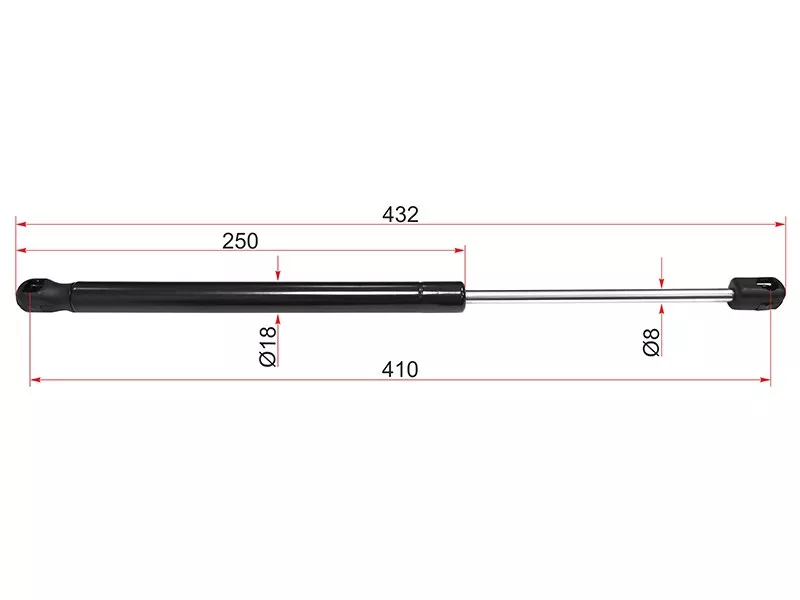 Амортизатор капота SsangYong Kyron 05-16 (Справа=Слева) - Артикул ST7115009000 - Производитель Sat - Фото, Отзывы, Цены 