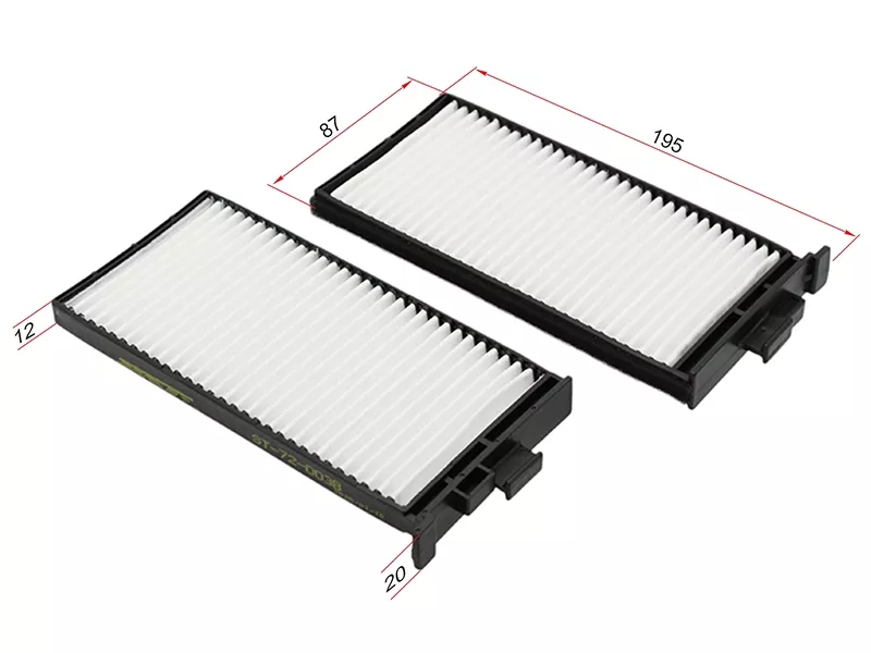 Фильтр салонный SSANGYONG KORANDO 1999-2007 / MUSSO 1995-2004 - Артикул ST720038 - Производитель Sat - Фото, Отзывы, Цены 