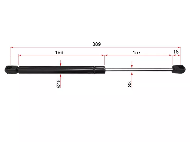 Амортизатор капота Volkswagen Transporter 03- / Jaguar X-Type 01-09 / Volkswagen Multivan 03-15 (Справа=Слева) - Артикул ST7H0823359C - Производитель Sat - Фото, Отзывы, Цены 
