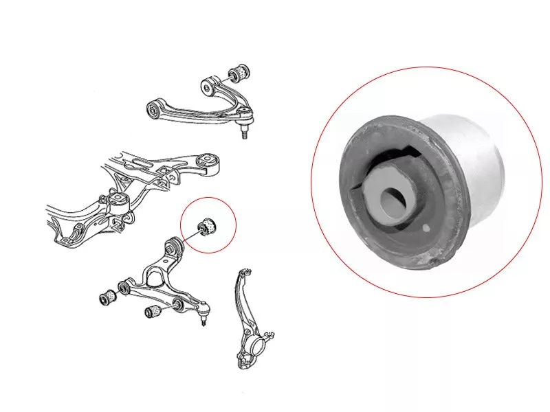 Сайлентблок рычага Audi Q7 05-15 / Volkswagen Touareg 02-10 - Артикул ST7L0407182C - Производитель Sat - Фото, Отзывы, Цены 