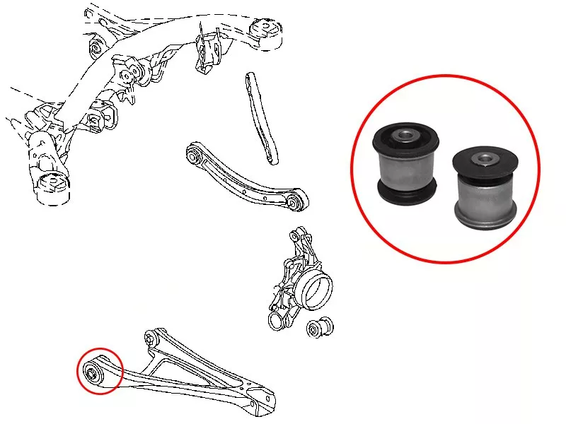 Сайлентблок рычага Audi Q7 05-15 / Volkswagen Touareg 02-18 - Артикул ST7L0505311BB - Производитель Sat - Фото, Отзывы, Цены 