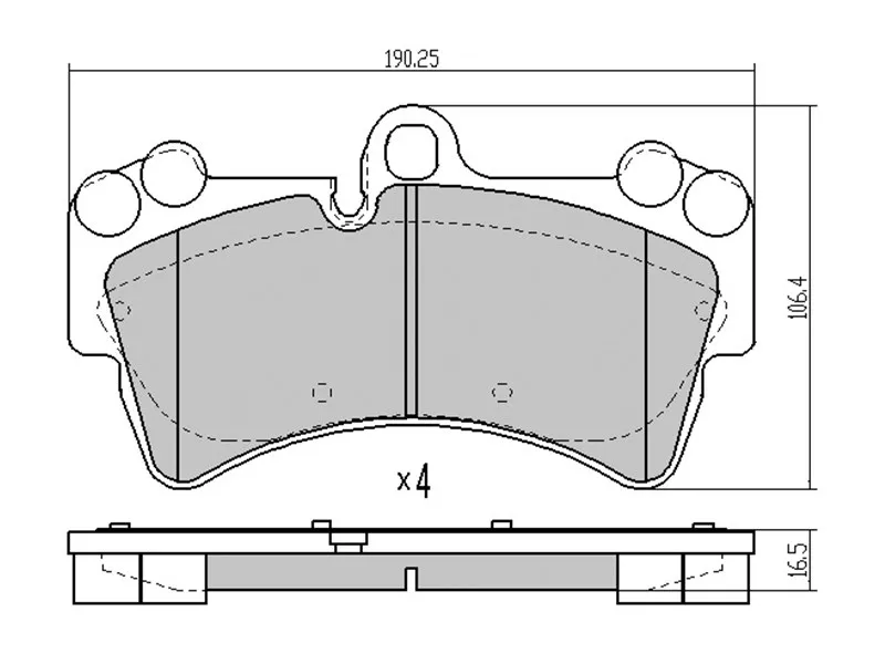 Колодки тормозные (Спереди) Audi Q7 05-15 / Volkswagen Touareg 02-10 - Артикул ST7L0698151P - Производитель Sat - Фото, Отзывы, Цены 