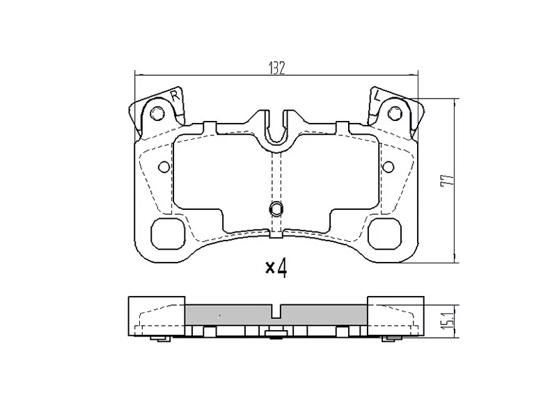 Колодки тормозные задние -ST7L0698451C Sat для PORSCHE CAYENNE