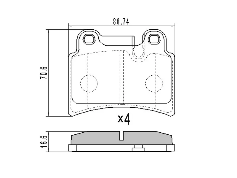Колодки тормозные задние (без датчика износа) -ST7L6698451B Sat для VOLKSWAGEN TOUAREG