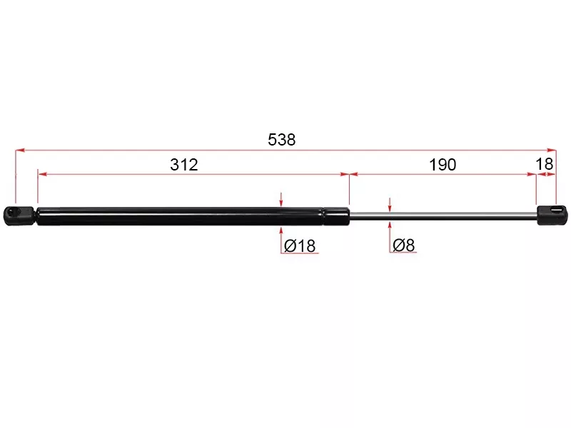 Амортизатор капота левый=правый -ST7L6823359B Sat для VOLKSWAGEN TOUAREG