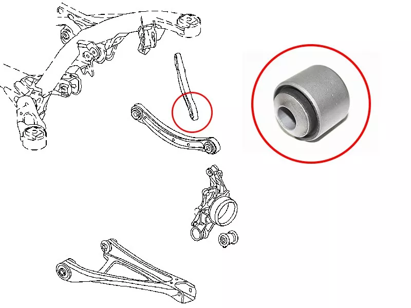 Сайлентблок Audi Q7 05-15 / Volkswagen Touareg 02-18 - Артикул ST7L8501529AB2 - Производитель Sat - Фото, Отзывы, Цены 
