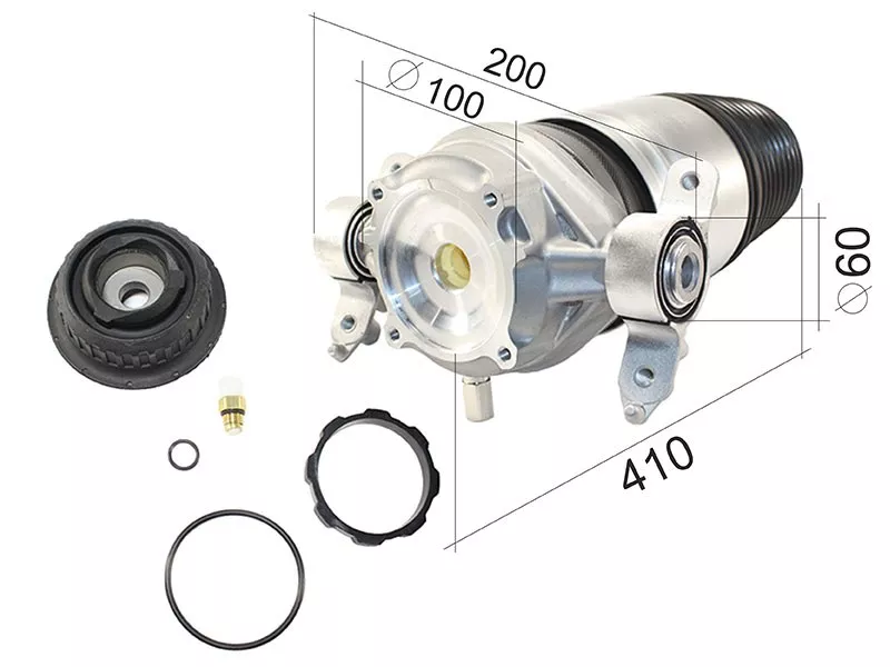Пневмобаллон задний AUDI Q7 (4L) / VW TOUAREG (7P) 05.11- LH - Артикул ST7P6616019H - Производитель Sat - Фото, Отзывы, Цены 