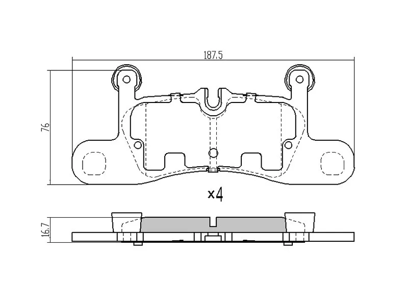 Колодки тормозные (Сзади) Volkswagen Touareg 10-18 - Артикул ST7P6698451 - Производитель Sat - Фото, Отзывы, Цены 