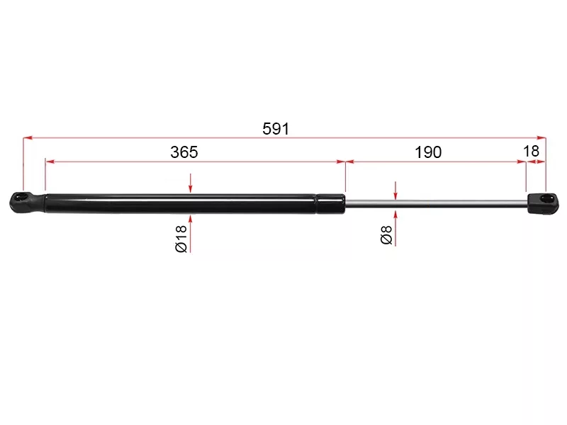 Амортизатор крышки багажника -ST7P6827550 Sat для VOLKSWAGEN TOUAREG