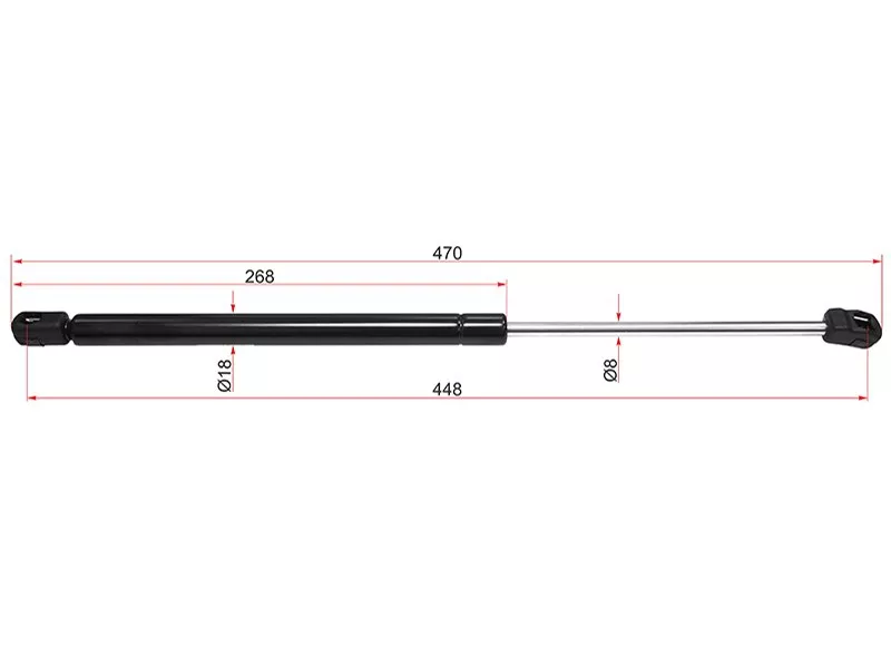 Амортизатор капота Hyundai Santa Fe 05-12 (Справа=Слева) - Артикул ST811602B010 - Производитель Sat - Фото, Отзывы, Цены 