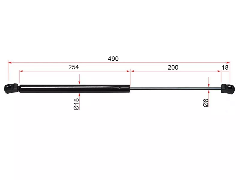 Амортизатор крышки багажника -BRLA17 Brave для KIA RIO