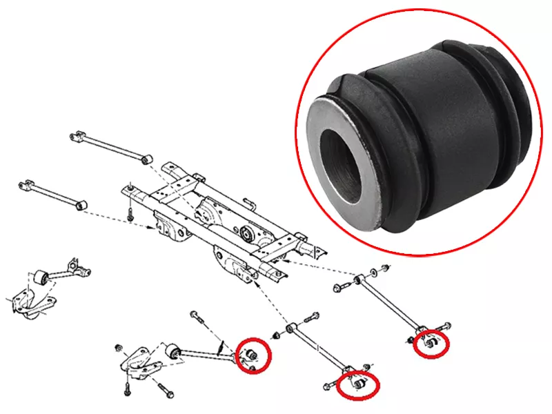 Сайлентблок цапфы Renault Duster 10-21 / Dacia Duster 10-17 - Артикул ST8200839121 - Производитель Sat - Фото, Отзывы, Цены 
