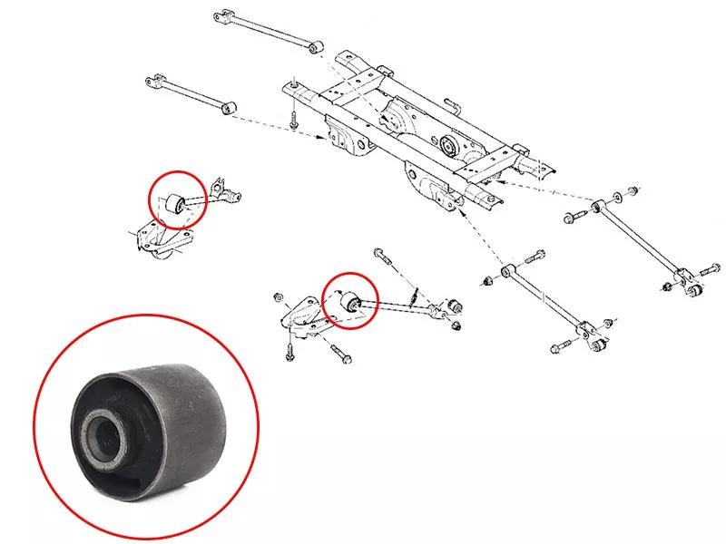 Сайлентблок Nissan Terrano 14-22 / Renault Duster 10-21 - Артикул ST8200841004 - Производитель Sat - Фото, Отзывы, Цены 