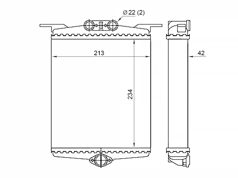 Радиатор отопителя салона Mercedes-Benz S-Class 91-94 - Артикул ST870032 - Производитель Sat - Фото, Отзывы, Цены 