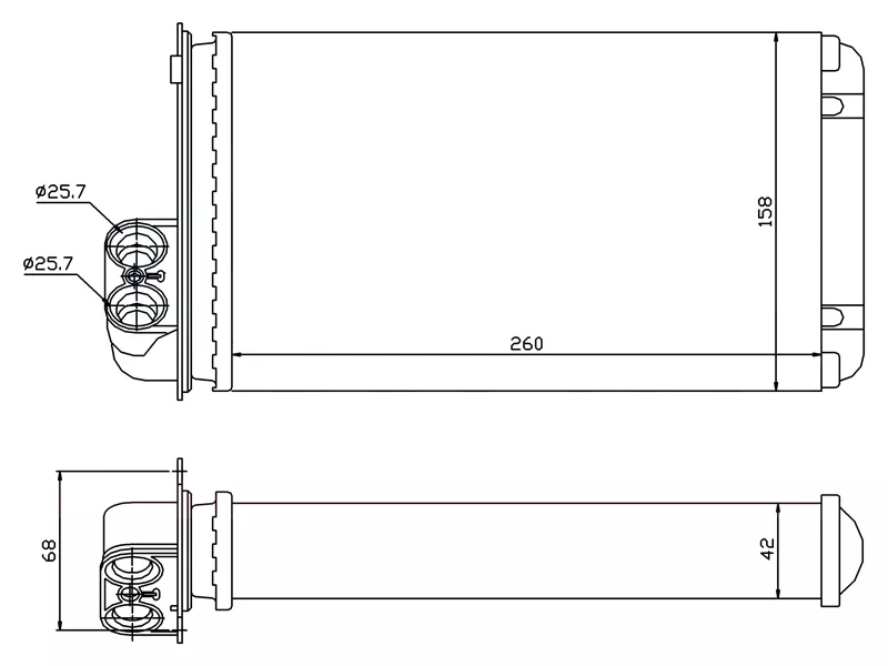 Радиатор отопителя салона Renault Scenic 97-03 - Артикул ST870043 - Производитель Sat - Фото, Отзывы, Цены 