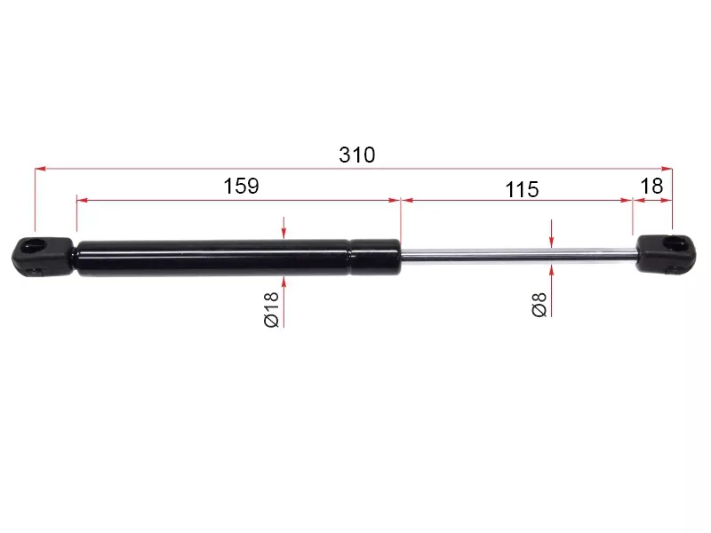 Амортизатор крышки багажника Peugeot 407 04-11 (Справа=Слева) - Артикул ST8731K5 - Производитель Sat - Фото, Отзывы, Цены 