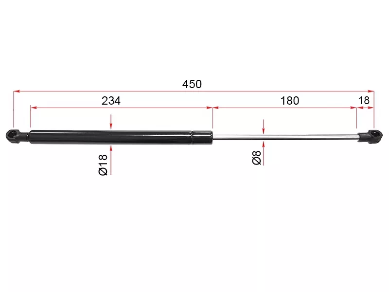 Амортизатор крышки багажника -ST8731T4 Sat для PEUGEOT 3008