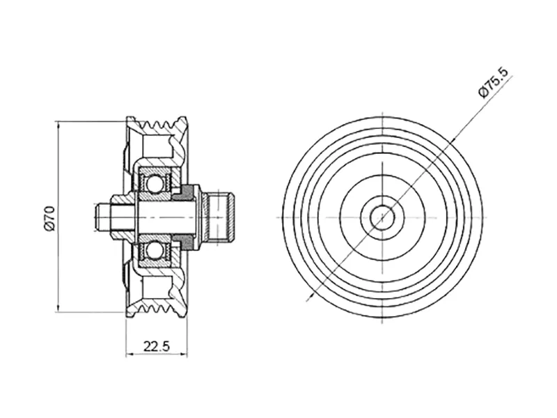Ролик приводного ремня кондиционера TOYOTA 1GFE 89 - Артикул ST8844026100 - Производитель Sat - Фото, Отзывы, Цены 