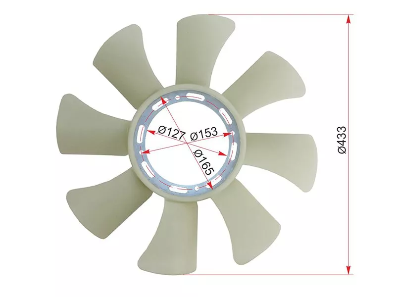 Крыльчатка Isuzu ELF NPR\NQR 93-06 - Артикул ST8941178660 - Производитель Sat - Фото, Отзывы, Цены 