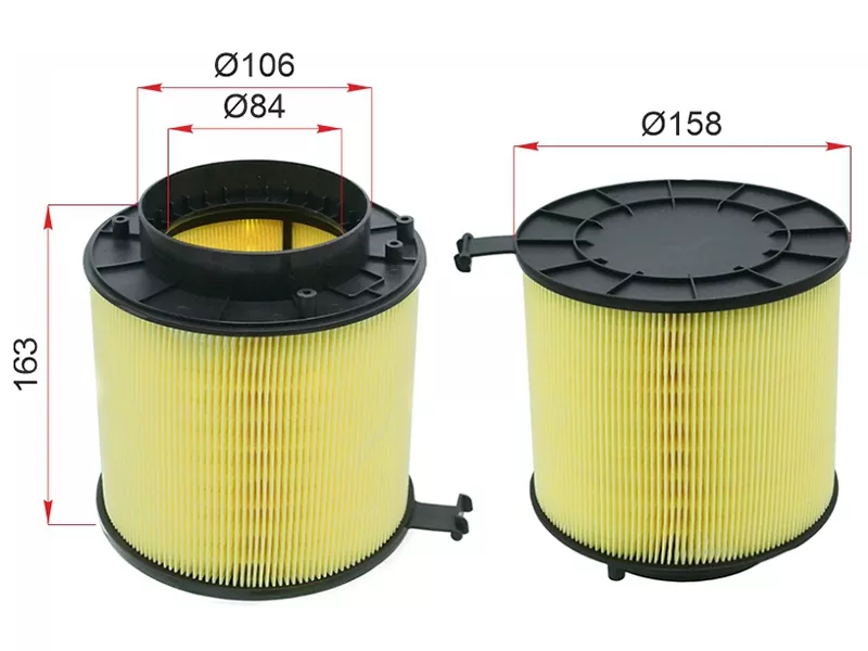 Фильтр воздушный AUDI Q5 08-17/A5/S5 07-16/A4/S4 07-14 - Артикул ST8K0133843D - Производитель Sat - Фото, Отзывы, Цены 