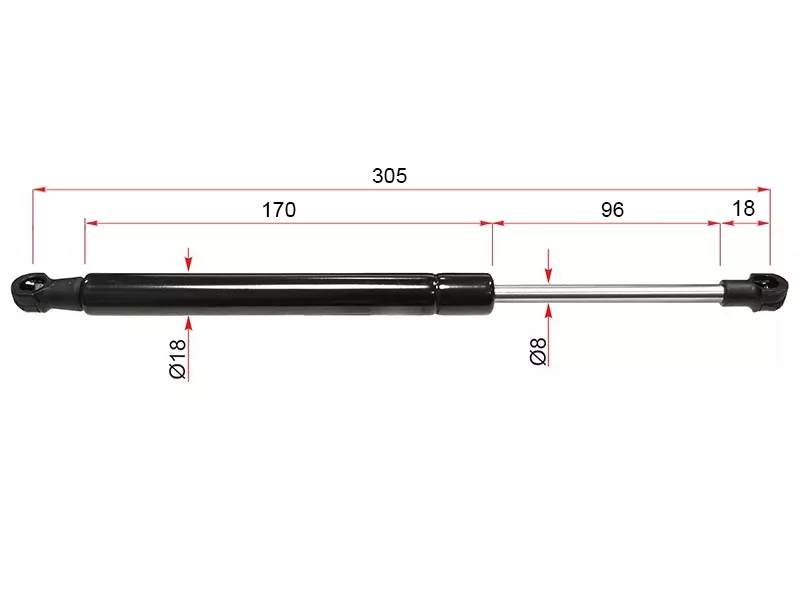 Амортизатор капота Audi Q5 08-17 (Справа=Слева) - Артикул ST8R0823359A - Производитель Sat - Фото, Отзывы, Цены 