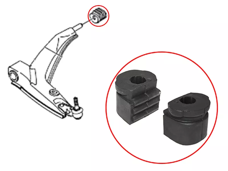 Сайлентблок рычага Chevrolet Lanos 05-09 / Daewoo Lanos 97-08 - Артикул ST90235040 - Производитель Sat - Фото, Отзывы, Цены 