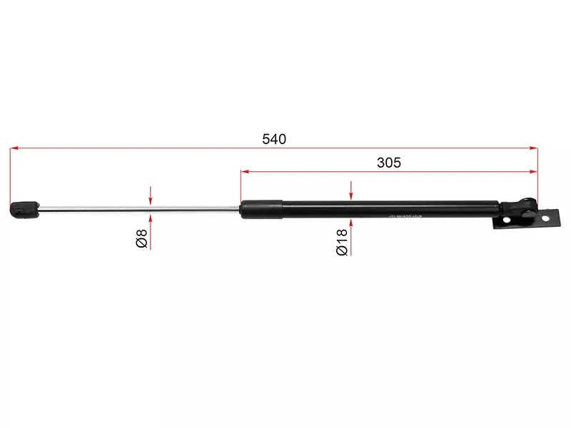 Амортизатор капота Opel Omega 94-03 (Справа=Слева) - Артикул ST90379025 - Производитель Sat - Фото, Отзывы, Цены 