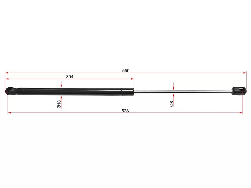 Амортизатор крышки багажника Nissan Qashqai 13-22 (Справа=Слева) - Артикул ST904504EA1A - Производитель Sat - Фото, Отзывы, Цены 