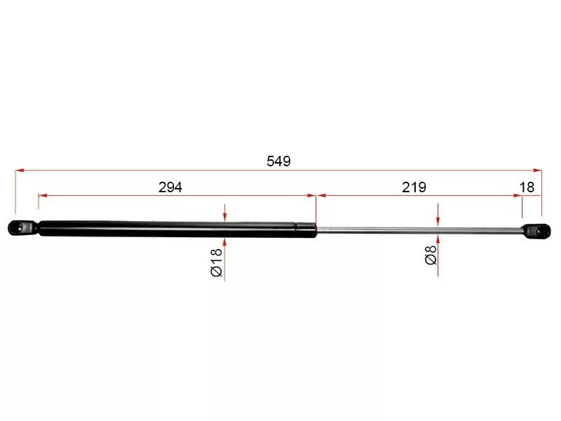 Амортизатор крышки багажника -ST904504F110 Sat для NISSAN MARCH