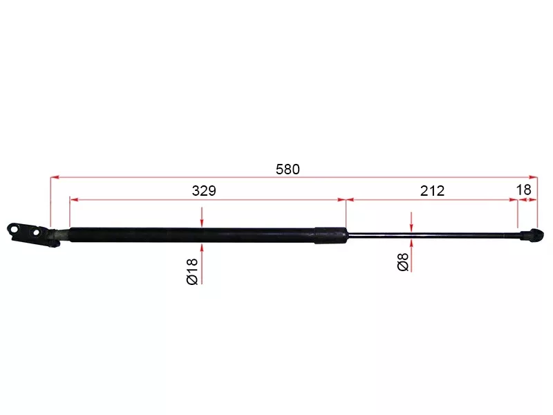 Амортизатор крышки багажника Nissan X-Trail 07-15 (Слева) - Артикул ST90451JG400 - Производитель Sat - Фото, Отзывы, Цены 