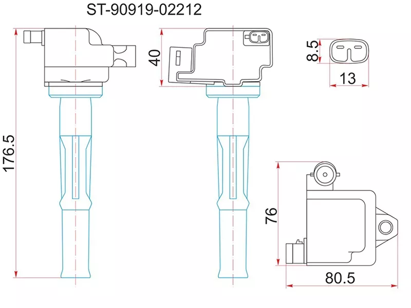 Катушка зажигания 5VZ-FE VZJ9#/12#, VZN18#/21# 95 - Артикул ST9091902212 - Производитель Sat - Фото, Отзывы, Цены 
