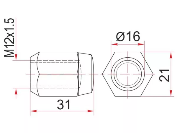 Гайка колесная никелированная TOYOTA/GEELY COOLRAY (SX11) 19 - Артикул ST9094201021 - Производитель Sat - Фото, Отзывы, Цены 