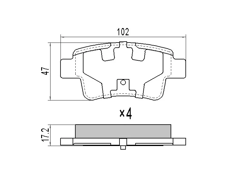 Колодки тормозные задние -ST93189823 Sat для OPEL CORSA