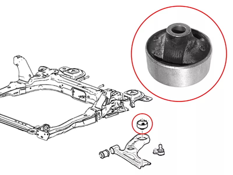 Сайлентблок рычага Chevrolet Aveo 11-15 / Cobalt 13 - Артикул ST95217519 - Производитель Sat - Фото, Отзывы, Цены 
