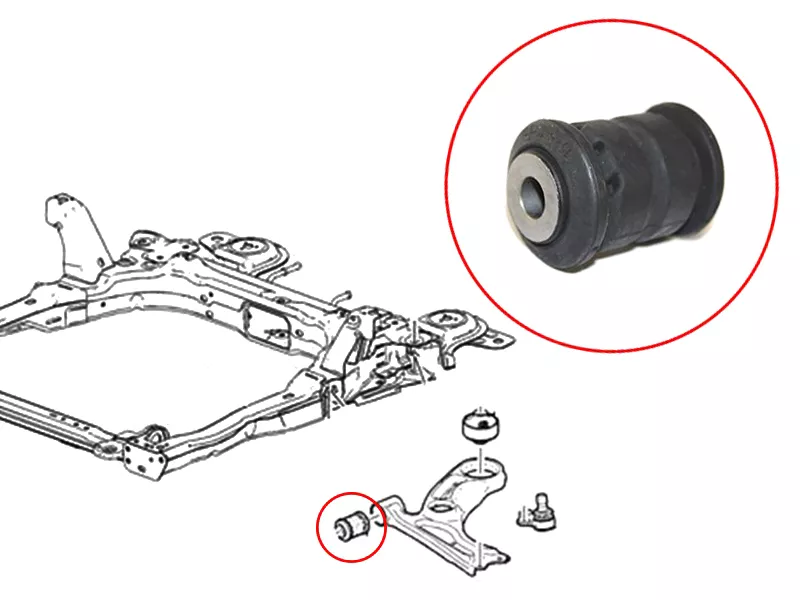 Сайлентблок рычага Chevrolet Aveo 11-15 / Cobalt 13 - Артикул ST95228670 - Производитель Sat - Фото, Отзывы, Цены 