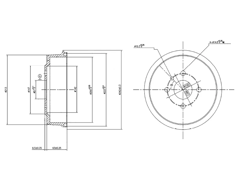 Барабан тормозной CHEVROLET LANOS T100/NUBIRA J100/J150 97-03 - Артикул ST96175281 - Производитель Sat - Фото, Отзывы, Цены 