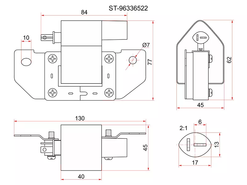 Катушка зажигания GENERAL MOTORS SPARK/MATIZ M100 - Артикул ST96336522 - Производитель Sat - Фото, Отзывы, Цены 
