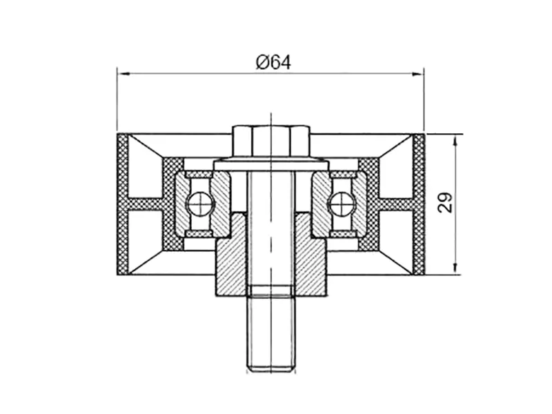 Ролик обводной ремня -EBT1549 Djb для CHEVROLET CRUZE