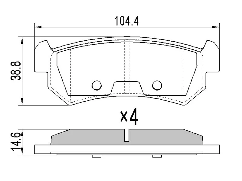 Колодки тормозные (Сзади) Chevrolet Lacetti 04-13 / Daewoo Nubira 97-05 - Артикул ST96405131 - Производитель Sat - Фото, Отзывы, Цены 