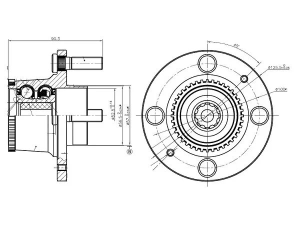 Ступичный узел задн. CHEVROLET AVEO (c ABS) - Артикул ST96471775 - Производитель Sat - Фото, Отзывы, Цены 