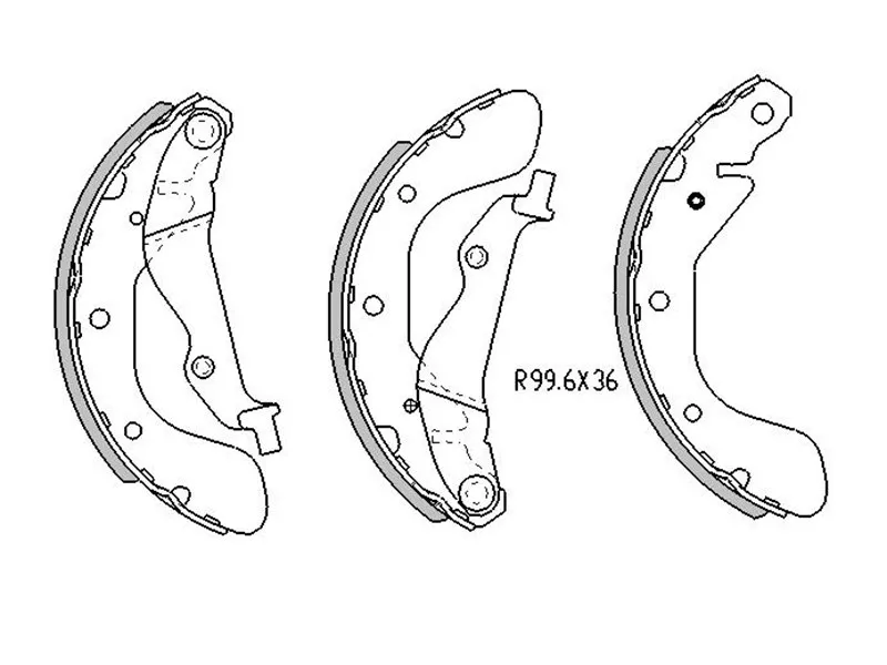 Колодки тормозные барабанные Chevrolet Aveo 02- / Spark 10-16 - Артикул ST96473229 - Производитель Sat - Фото, Отзывы, Цены 